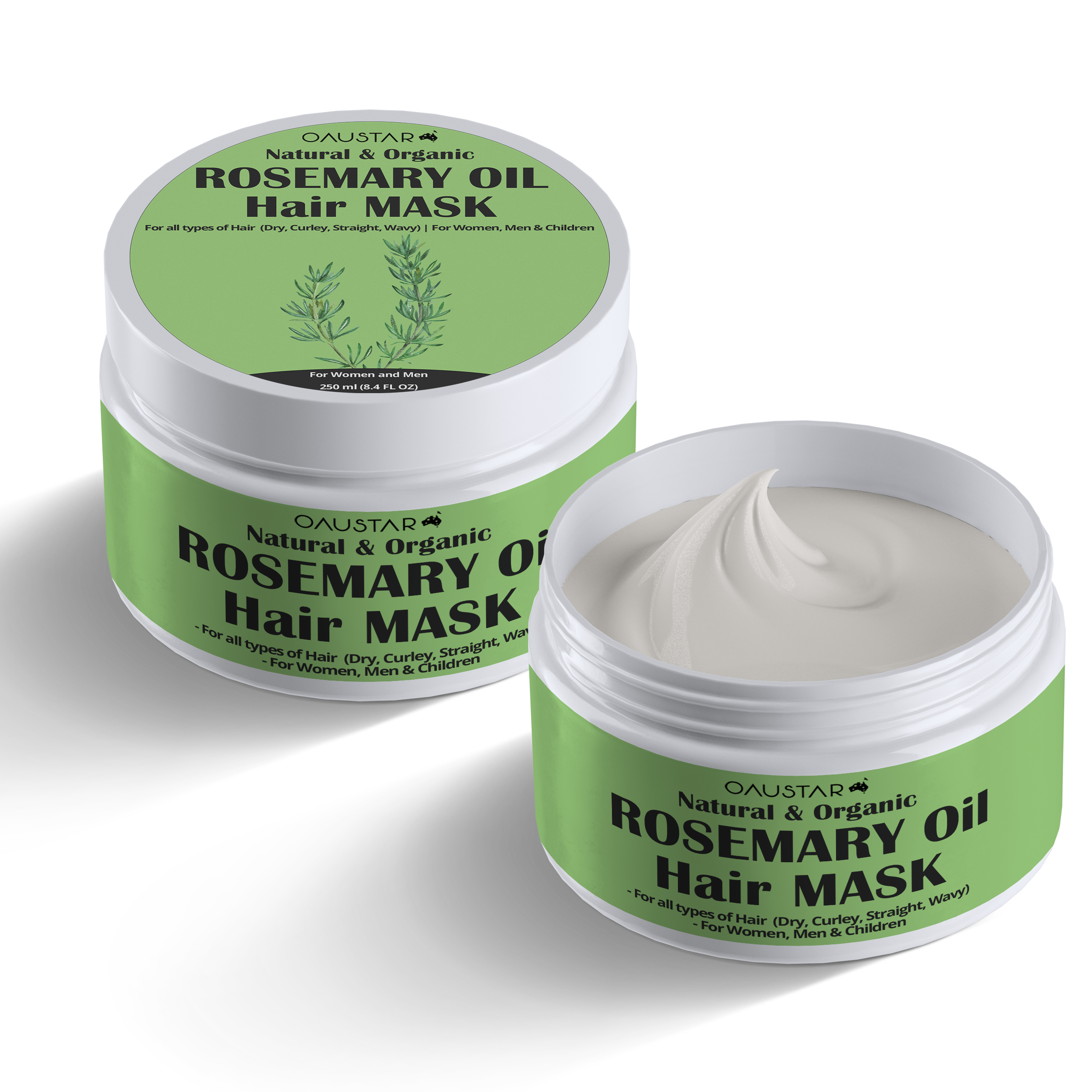 Oaustar Rosemary Oil Hair Mask for frizz, shiny hair
