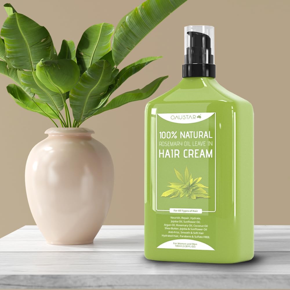 Rosemary Hair Leave In Repair Cream For Dry, Curly, Frizzy & Wavy Hair 110ml