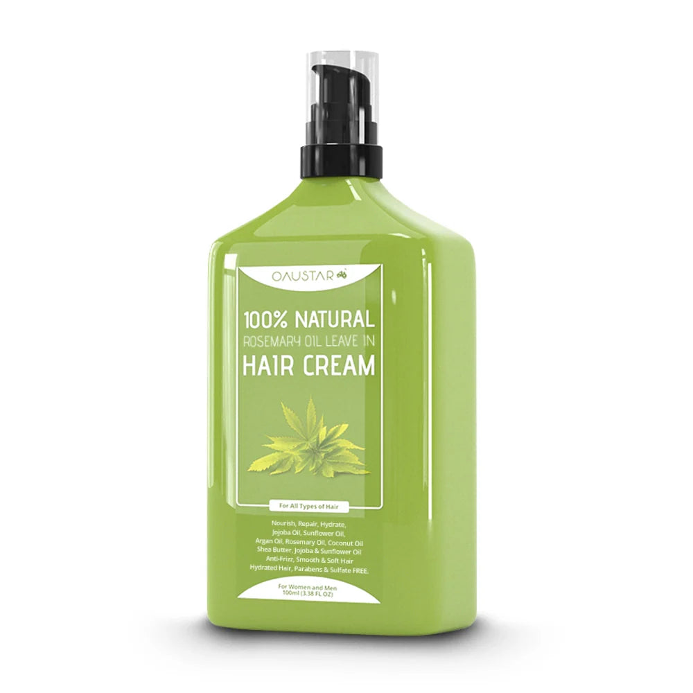 Rosemary Shampoo & Hair Leave In Repair Cream For Anti-Frizz, Dandruff, Dry Damaged Hair | Combo Pack