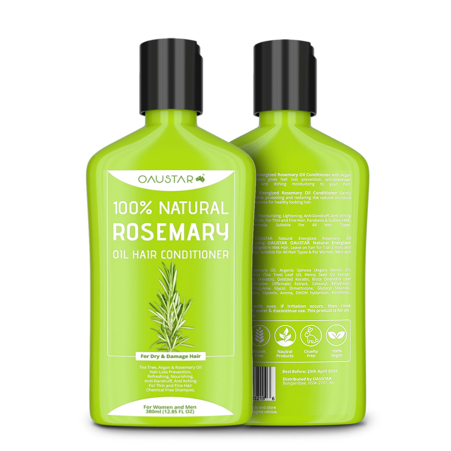 Rosemary Conditioner for Hair Growth [Tea Tree & Sulfate Free]