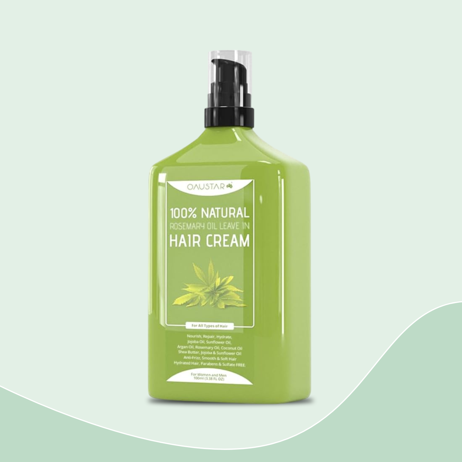 Rosemary Hair Leave In Repair Cream For Dry, Curly, Frizzy & Wavy Hair 110ml