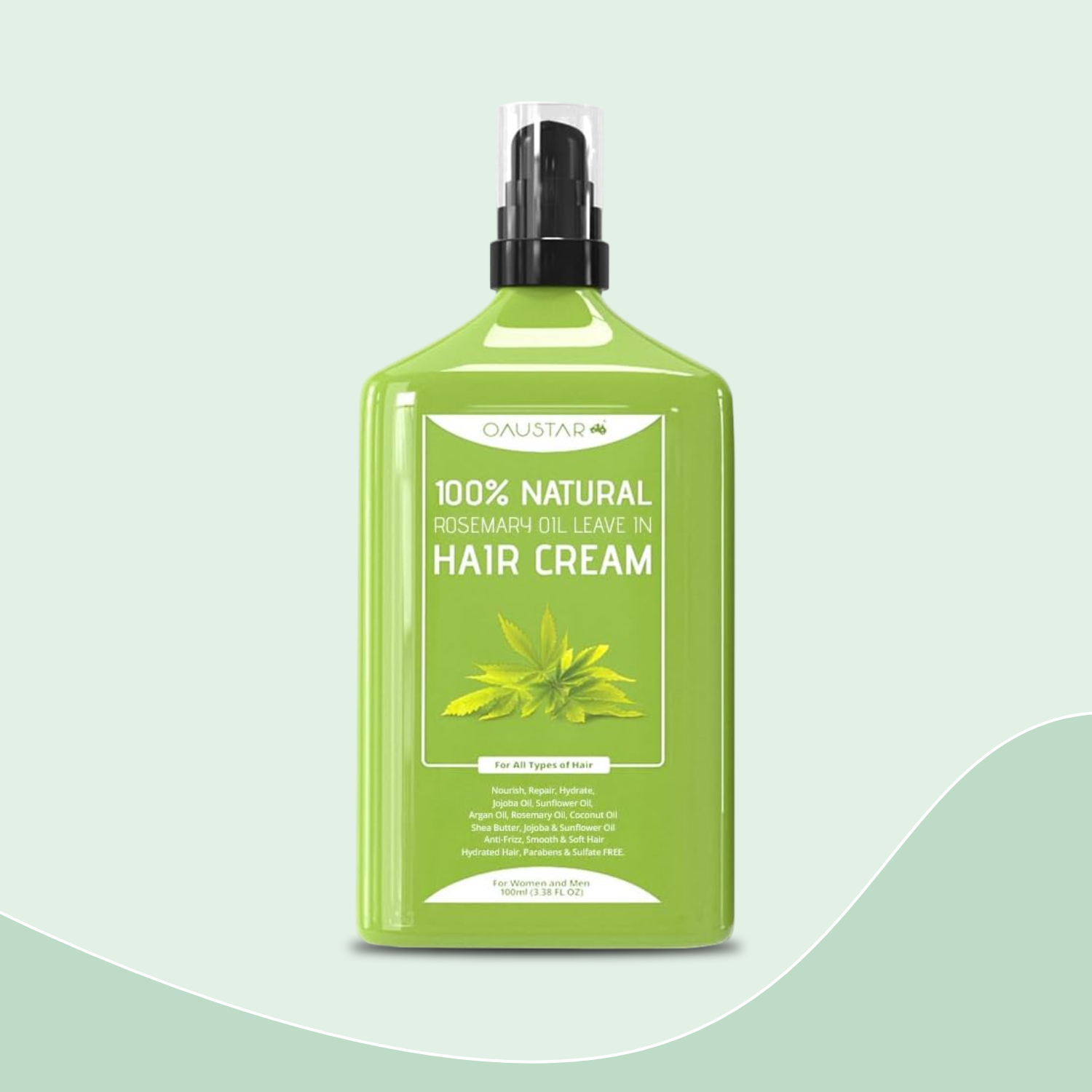 Rosemary Hair Leave In Repair Cream For Dry, Curly, Frizzy & Wavy Hair 110ml