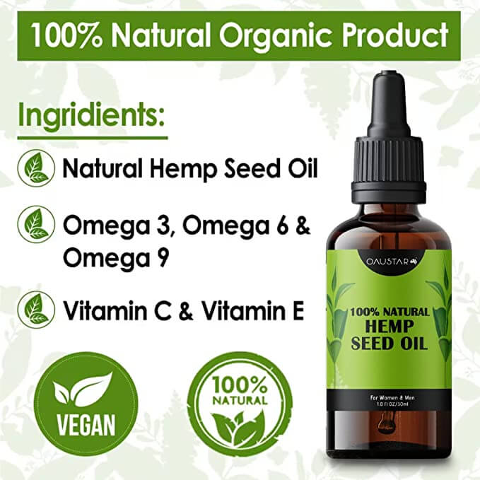 Hemp Seed Oil For Anti Stress, Better Sleep, Anti Anxiety Support