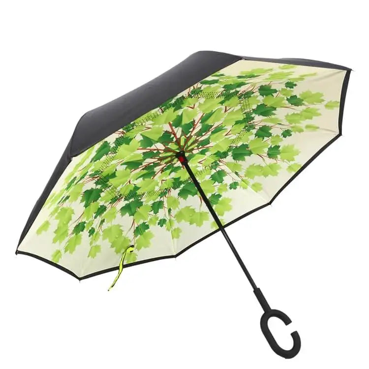 My Store upside down windproof umbrella with Australian design, featuring a reverse opening mechanism and durable wind-resistant construction.