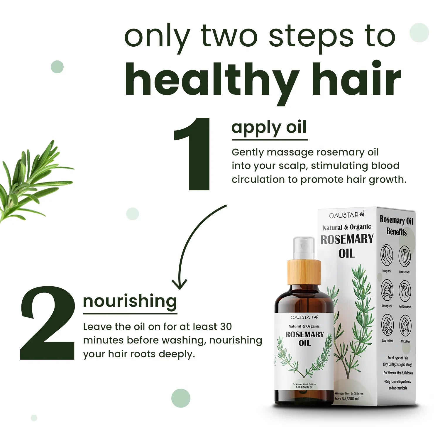 Rosemary Oil & Castor Oil Combo Pack