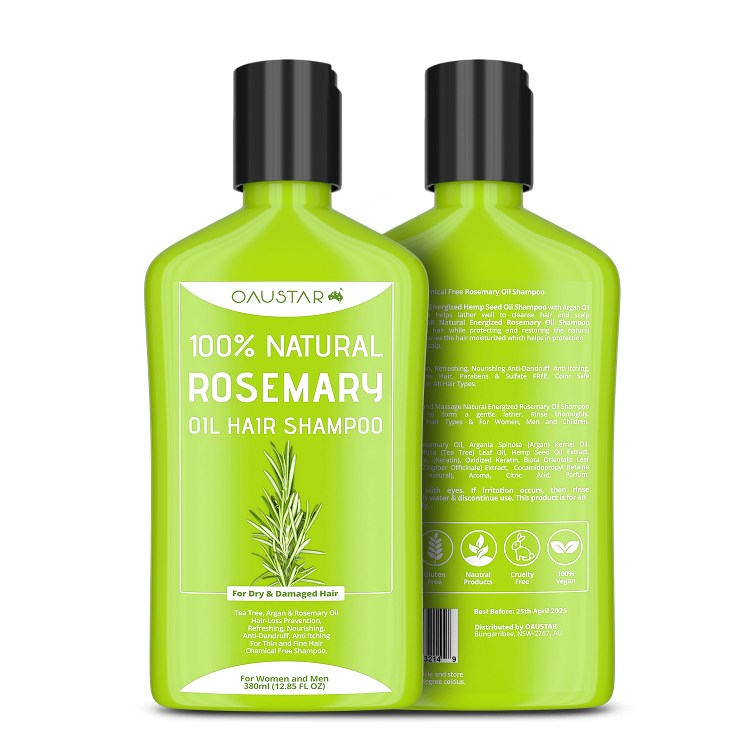 Natural Rosemary Shampoo for Hair Growth [Sulfate Free]