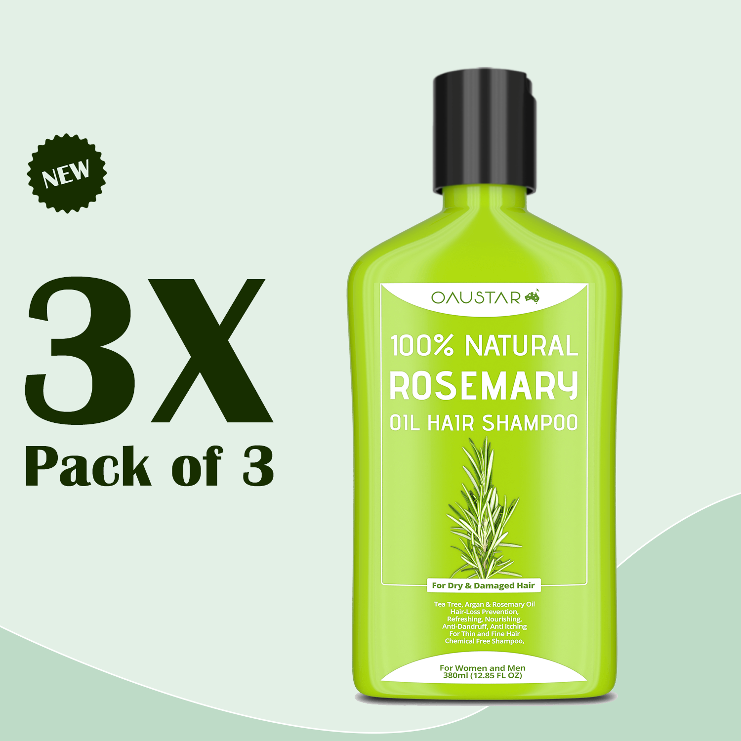 Natural Rosemary Shampoo for Hair Growth [Sulfate Free]