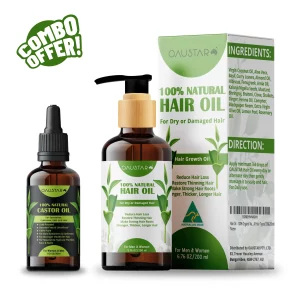 castor oil and hair oil combo pack